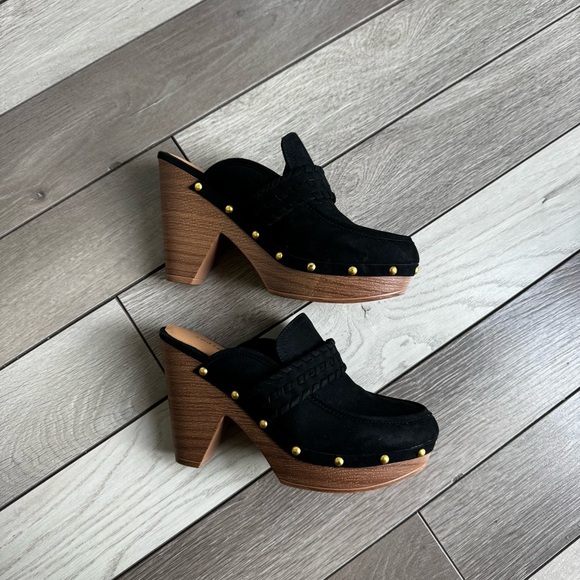 Indigo Rd Daysie Studded Platform Clog In Black | Size: 7.5M | Good Condition - Picture 3 of 10